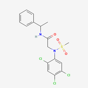 N~2~-(methylsulfonyl)-N~1~-(1-phenylethyl)-N~2~-(2,4,5-trichlorophenyl)glycinamide