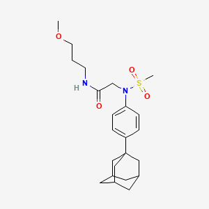 N~2~-[4-(1-adamantyl)phenyl]-N~1~-(3-methoxypropyl)-N~2~-(methylsulfonyl)glycinamide