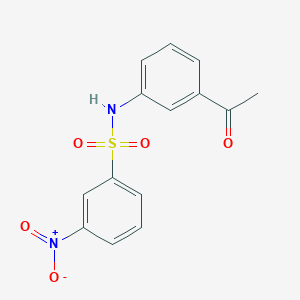 N-(3-acetylphenyl)-3-nitrobenzenesulfonamide