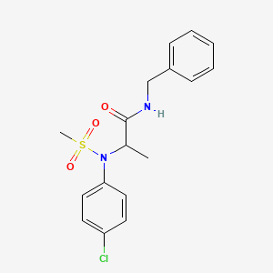 N~1~-benzyl-N~2~-(4-chlorophenyl)-N~2~-(methylsulfonyl)alaninamide