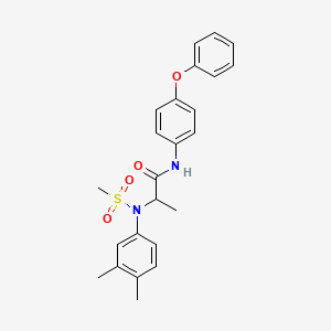 N~2~-(3,4-dimethylphenyl)-N~2~-(methylsulfonyl)-N~1~-(4-phenoxyphenyl)alaninamide