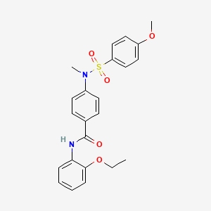 N-(2-ethoxyphenyl)-4-[[(4-methoxyphenyl)sulfonyl](methyl)amino]benzamide