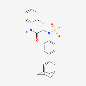 N~2~-[4-(1-adamantyl)phenyl]-N~1~-(2-chlorophenyl)-N~2~-(methylsulfonyl)glycinamide