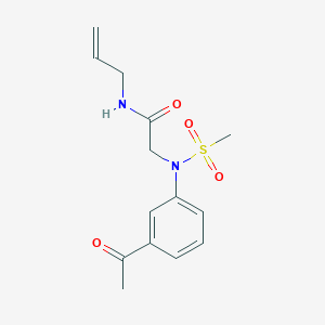 N~2~-(3-acetylphenyl)-N~1~-allyl-N~2~-(methylsulfonyl)glycinamide