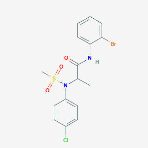 N~1~-(2-bromophenyl)-N~2~-(4-chlorophenyl)-N~2~-(methylsulfonyl)alaninamide