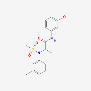 N~2~-(3,4-dimethylphenyl)-N~1~-(3-methoxyphenyl)-N~2~-(methylsulfonyl)alaninamide