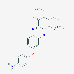 molecular formula C26H16IN3O B415115 4-[(7-Iododibenzo[a,c]phenazin-11-yl)oxy]phenylamine 