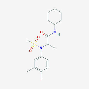 N~1~-cyclohexyl-N~2~-(3,4-dimethylphenyl)-N~2~-(methylsulfonyl)alaninamide