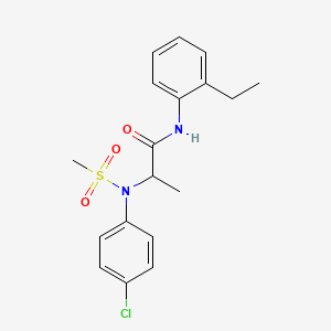 N~2~-(4-chlorophenyl)-N~1~-(2-ethylphenyl)-N~2~-(methylsulfonyl)alaninamide