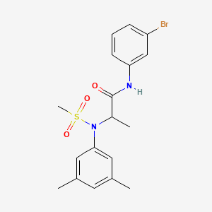 N~1~-(3-bromophenyl)-N~2~-(3,5-dimethylphenyl)-N~2~-(methylsulfonyl)alaninamide