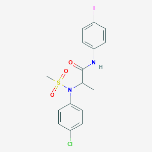 N~2~-(4-chlorophenyl)-N~1~-(4-iodophenyl)-N~2~-(methylsulfonyl)alaninamide