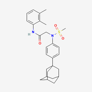 N~2~-[4-(1-adamantyl)phenyl]-N~1~-(2,3-dimethylphenyl)-N~2~-(methylsulfonyl)glycinamide