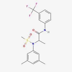 N~2~-(3,5-dimethylphenyl)-N~2~-(methylsulfonyl)-N~1~-[3-(trifluoromethyl)phenyl]alaninamide