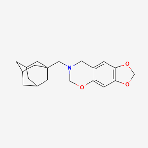 molecular formula C20H25NO3 B4151336 7-(1-adamantylmethyl)-7,8-dihydro-6H-[1,3]dioxolo[4,5-g][1,3]benzoxazine 