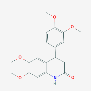 9-(3,4-dimethoxyphenyl)-2,3,8,9-tetrahydro[1,4]dioxino[2,3-g]quinolin-7(6H)-one