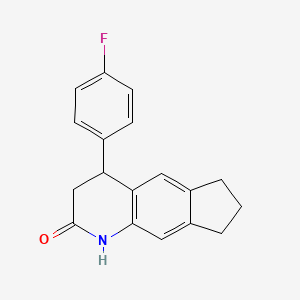 4-(4-fluorophenyl)-1,3,4,6,7,8-hexahydro-2H-cyclopenta[g]quinolin-2-one