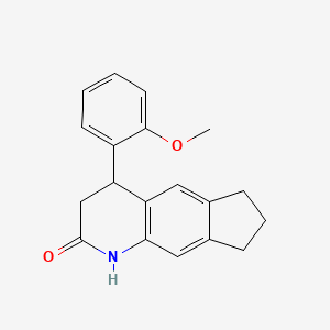 4-(2-methoxyphenyl)-1,3,4,6,7,8-hexahydro-2H-cyclopenta[g]quinolin-2-one