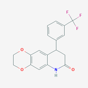 9-[3-(trifluoromethyl)phenyl]-2,3,8,9-tetrahydro[1,4]dioxino[2,3-g]quinolin-7(6H)-one