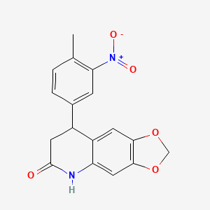 8-(4-methyl-3-nitrophenyl)-7,8-dihydro[1,3]dioxolo[4,5-g]quinolin-6(5H)-one