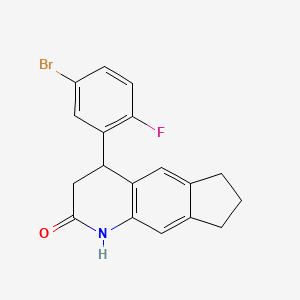 4-(5-bromo-2-fluorophenyl)-1,3,4,6,7,8-hexahydro-2H-cyclopenta[g]quinolin-2-one