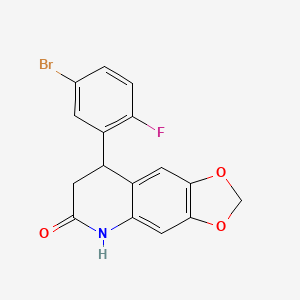 8-(5-bromo-2-fluorophenyl)-7,8-dihydro[1,3]dioxolo[4,5-g]quinolin-6(5H)-one