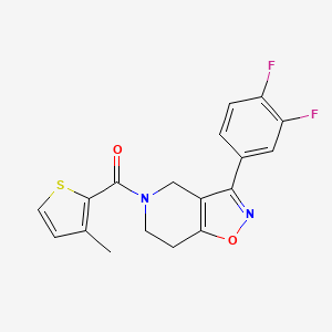 3-(3,4-difluorophenyl)-5-[(3-methyl-2-thienyl)carbonyl]-4,5,6,7-tetrahydroisoxazolo[4,5-c]pyridine