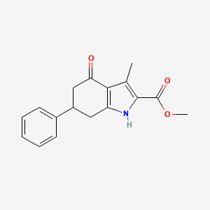 methyl 3-methyl-4-oxo-6-phenyl-4,5,6,7-tetrahydro-1H-indole-2-carboxylate