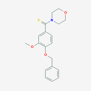 4-[4-(Benzyloxy)-3-methoxybenzothioyl]morpholine
