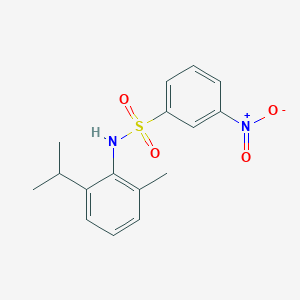 molecular formula C16H18N2O4S B4151504 N-(2-isopropyl-6-methylphenyl)-3-nitrobenzenesulfonamide 