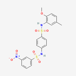 N-(4-{[(2-methoxy-5-methylphenyl)amino]sulfonyl}phenyl)-3-nitrobenzenesulfonamide