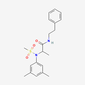 N~2~-(3,5-dimethylphenyl)-N~2~-(methylsulfonyl)-N~1~-(2-phenylethyl)alaninamide