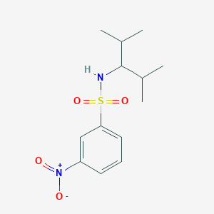 molecular formula C13H20N2O4S B4151524 N-(2,4-dimethylpentan-3-yl)-3-nitrobenzenesulfonamide 