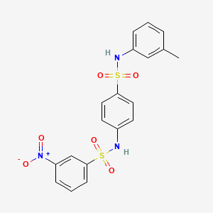 N-(4-{[(3-methylphenyl)amino]sulfonyl}phenyl)-3-nitrobenzenesulfonamide