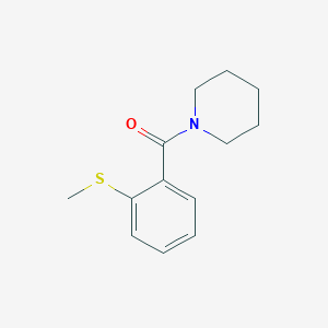 molecular formula C13H17NOS B4151573 1-[2-(methylthio)benzoyl]piperidine 