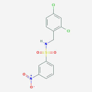 molecular formula C13H10Cl2N2O4S B4151617 N-(2,4-dichlorobenzyl)-3-nitrobenzenesulfonamide 