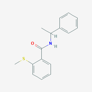 2-(methylsulfanyl)-N-(1-phenylethyl)benzamide