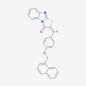 2-[4-(1-naphthylmethoxy)benzylidene][1,3]thiazolo[3,2-a]benzimidazol-3(2H)-one