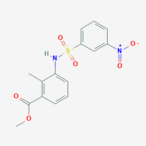 methyl 2-methyl-3-{[(3-nitrophenyl)sulfonyl]amino}benzoate