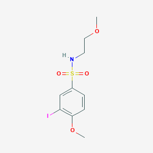 3-iodo-4-methoxy-N-(2-methoxyethyl)benzenesulfonamide