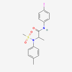 N~1~-(4-iodophenyl)-N~2~-(4-methylphenyl)-N~2~-(methylsulfonyl)alaninamide