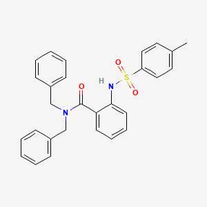 N,N-dibenzyl-2-{[(4-methylphenyl)sulfonyl]amino}benzamide