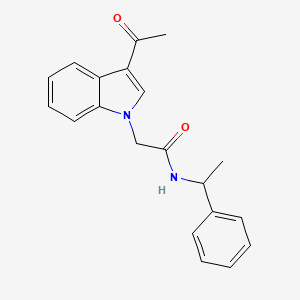 2-(3-Acetyl-indol-1-yl)-N-(1-phenyl-ethyl)-acetamide