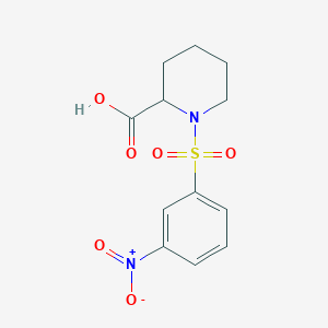 1-[(3-Nitrophenyl)sulfonyl]piperidine-2-carboxylic acid