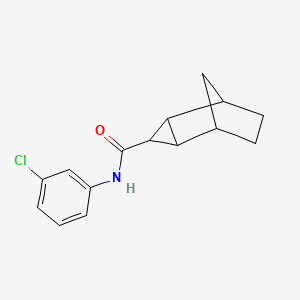 N-(3-chlorophenyl)tricyclo[3.2.1.0~2,4~]octane-3-carboxamide