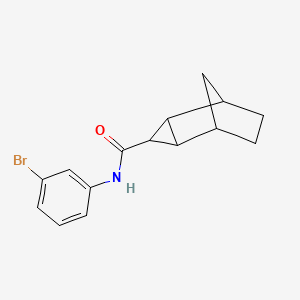 N-(3-bromophenyl)tricyclo[3.2.1.0~2,4~]octane-3-carboxamide