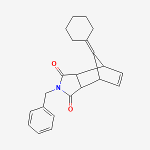 4-benzyl-10-cyclohexylidene-4-azatricyclo[5.2.1.0~2,6~]dec-8-ene-3,5-dione