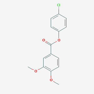 molecular formula C15H13ClO4 B415179 4-Chlorophenyl 3,4-dimethoxybenzoate 