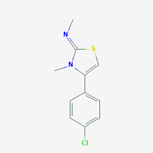 molecular formula C11H11ClN2S B415180 4-(4-chlorophenyl)-N,3-dimethyl-1,3-thiazol-2-imine CAS No. 188634-05-1