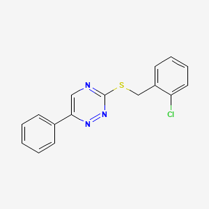 2-CHLOROBENZYL (6-PHENYL-1,2,4-TRIAZIN-3-YL) SULFIDE