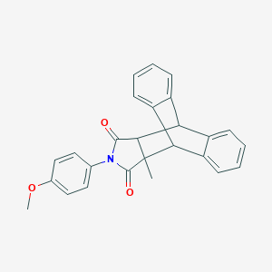 17-(4-Methoxyphenyl)-15-methyl-17-azapentacyclo[6.6.5.0~2,7~.0~9,14~.0~15,19~]nonadeca-2,4,6,9,11,13-hexaene-16,18-dione (non-preferred name)